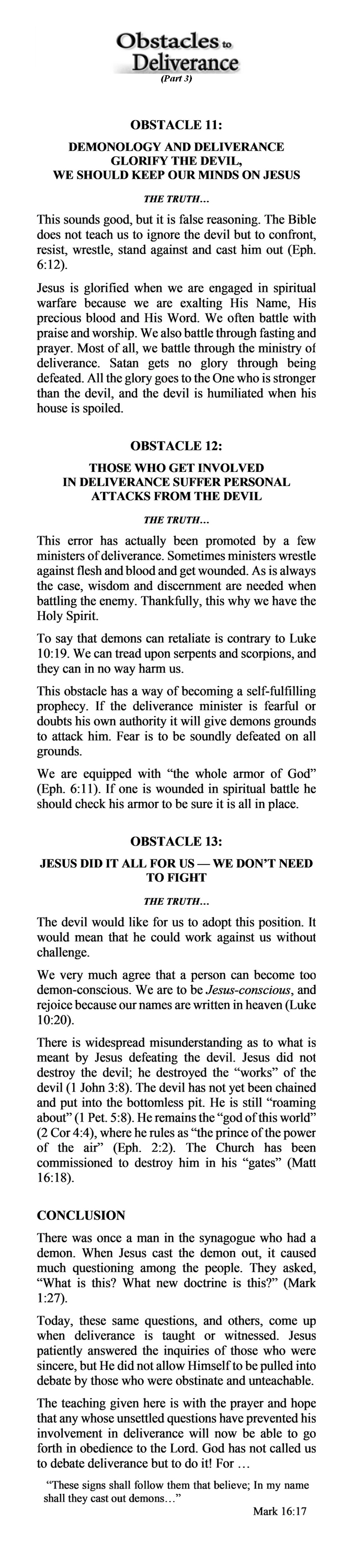 They Shall Expel Demons